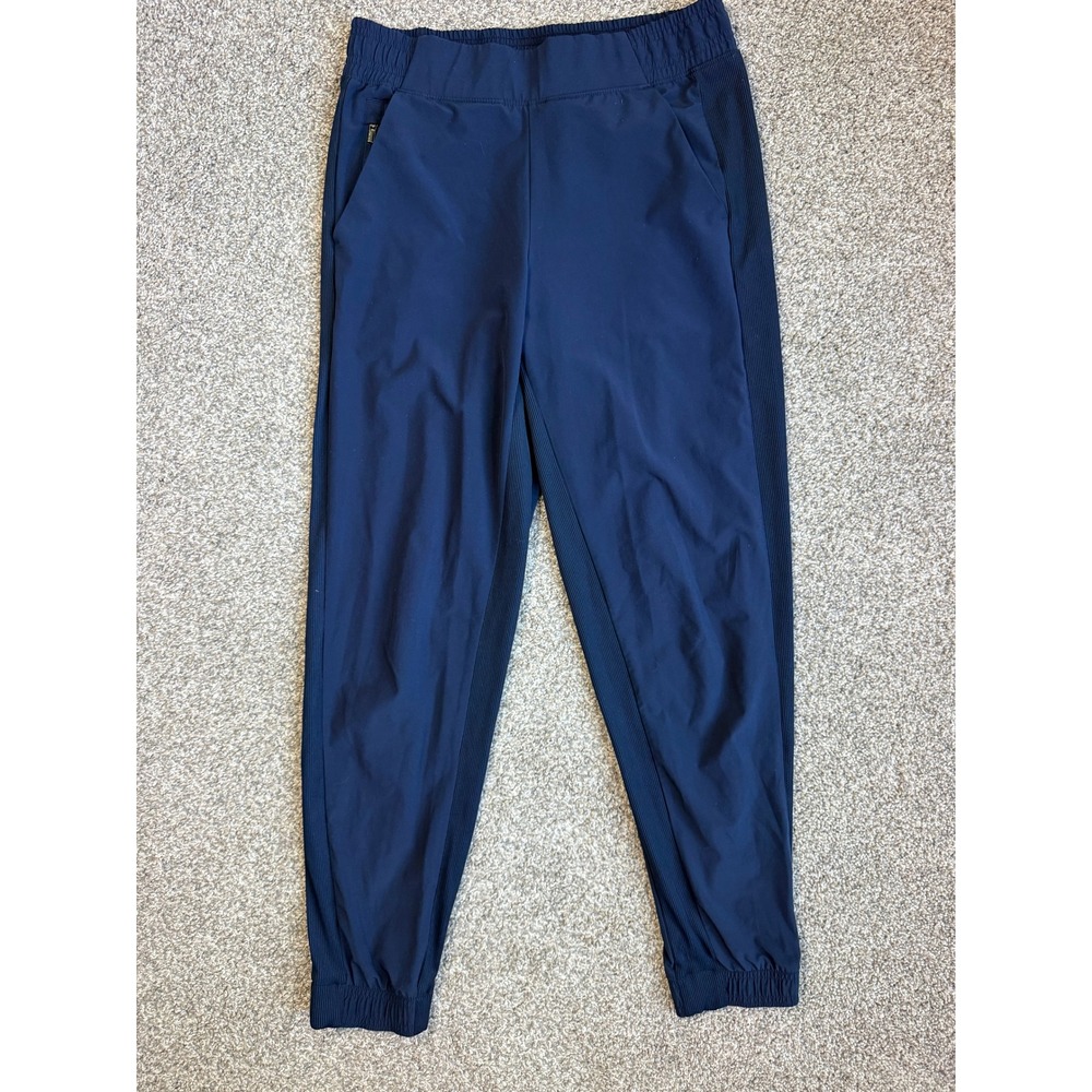 Athleta Brooklyn Jogger Navy Blue Pants Womens Size 4 Stretch Travel Activewear